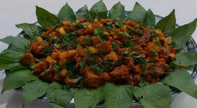  طرز تهیه خوراک جگر سفید گوسفندی بسیار خوشرنگ و خوشمزه حتما امتحانش کن عاشقش میشی