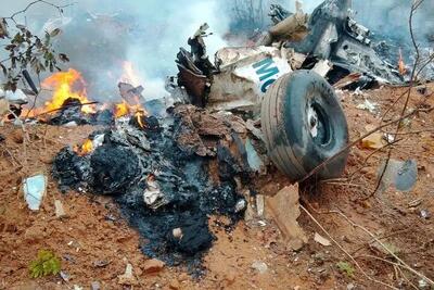  سقوط مرگبار هواپیمای نظامی؛ تمام خدمه جان باختند