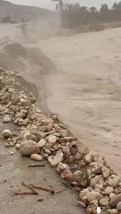  طغیان رودخانه شهر ارد توابع شهرستان گراش فارس