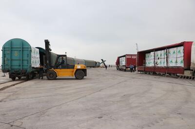  آغاز حمل ترکیبی محموله ترانزیتی تخته از روسیه به ترکیه در بندر کاسپین