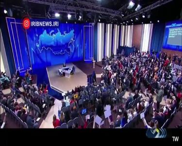  مراسم خواستگاری در نشست خبری پوتین  + فیلم