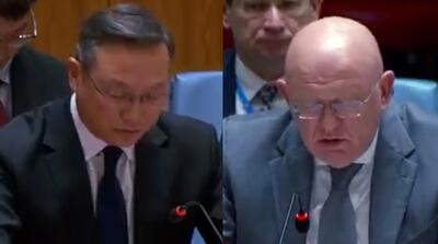 دفاع طوفانی نمایندگان روسیه و چین از ایران را ببینید