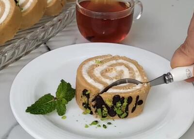  خوشمزه ترین شیرینی رولتی؛ بدون آرد و بدون فر با چند قلم مواد