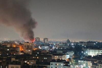  آتش‌ سوزی کارگاه چوب‌بری داخل پادگان شماره۲ سماجا تهران (+عکس)