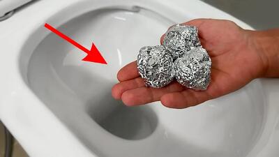  لوله کش فویل آلومینیومی را در توالت گذاشت / ترفندی که پنهان می کنند!