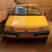  مزایده  پژو 405 تاکسی  رنگ : زرد  مدل : 90