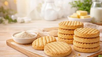  کوکی های بدون شکر به سبک نانوایی | بدون تخم مرغ و بدون شکر سفید