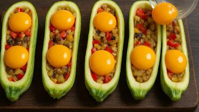  دستور پخت جدید کدو سبز / باورت نمیشه که اصلا توش گوشت نداره و انقدر لذیذه