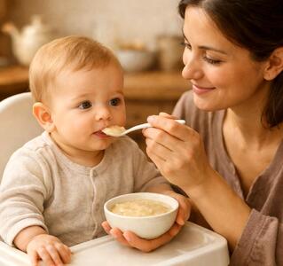  اگه یه کوچولوی تپلی و قد بلند میخوای حتما هفته دوبار این حلیمو براش درست کن