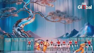  اجرای خیره‌کننده ربات‌ها و کونگ‌فوکاران در جشنواره بهاری چین