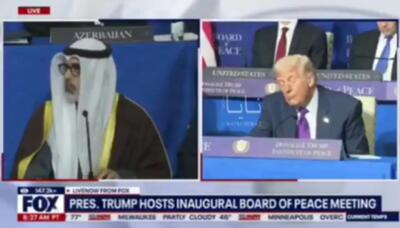 ببینید/ حاشیه تازه از ترامپ/ رفتار عجیب ترامپ در نشست سران کشورها در اجلاسیه هیات صلح غزه