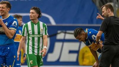  رکورد عجیب در لیگ آلمان؛ دریافت دو کارت زرد متوالی در کمتر از ۲ ثانیه