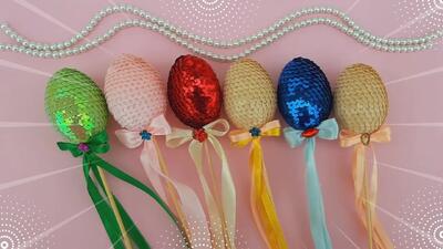  آموزش تزیین تخم مرغ هفت سین / هیچکس باور نمیکنه خودت درستشون کردی !