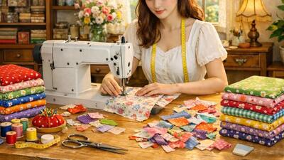  ۲ ایده خیاطی منحصر به فرد برای پارچه های دور ریختنی که باید امتحان کنید | آموزش دوخت روبالشی!