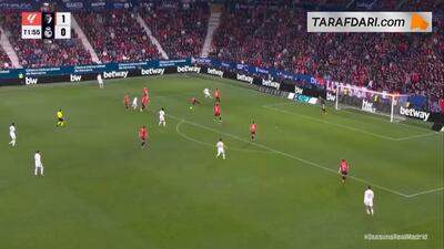  گل وینیسیوس جونیور به اوساسونا (اوساسونا 1-1 رئال مادرید) - پارس فوتبال