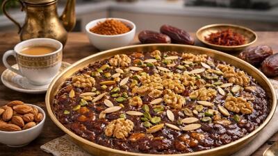 طرز تهیه حلوا بحرینی/ حلوا ماه رمضان/ فوری و ارزان