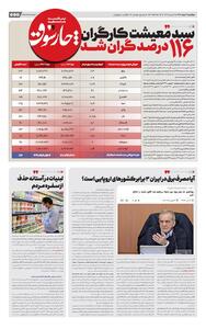  سبد معیشت کارگران نسبت به پایان دولت رئیسی، ۱۱۶ درصد گرانتر شد