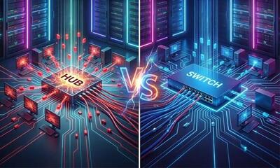  تفاوت هاب و سوئیچ شبکه در چیست؟