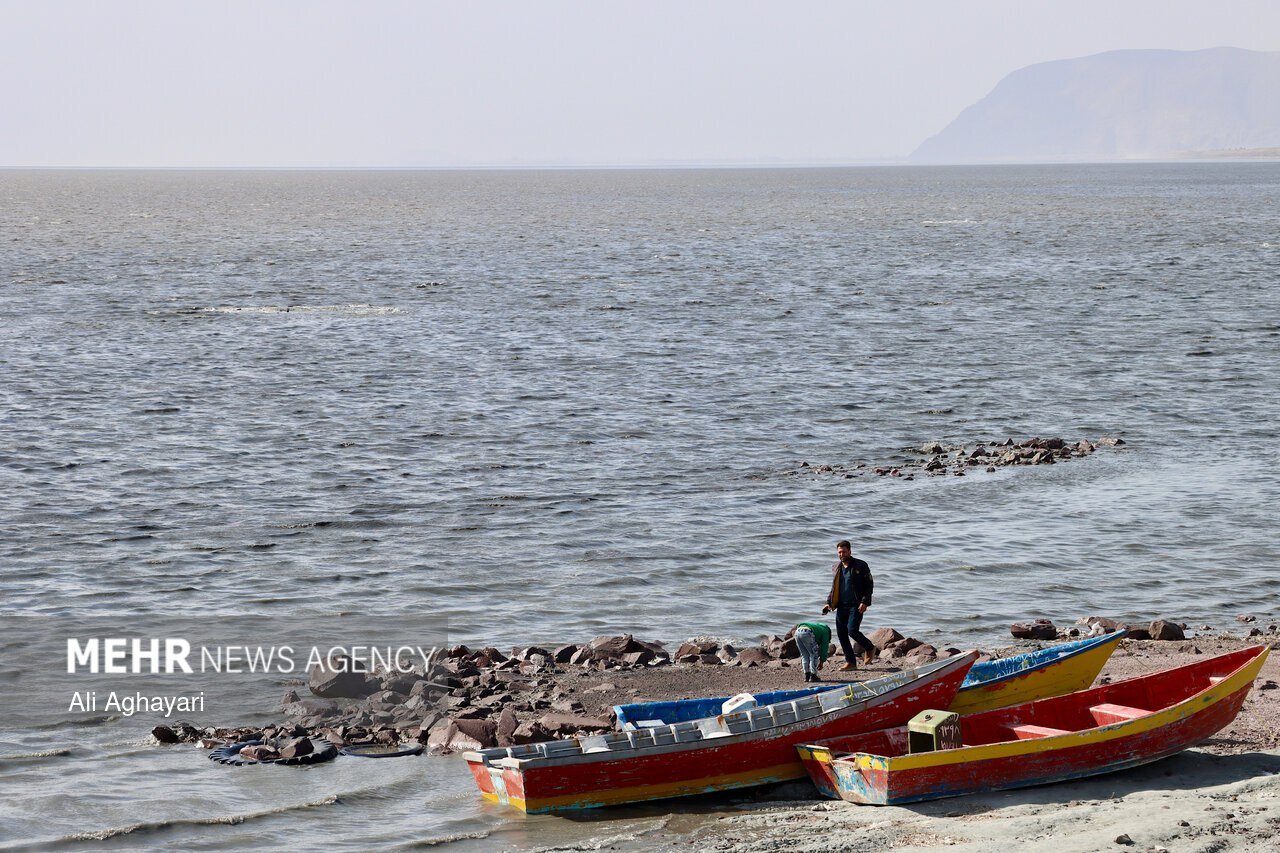 آخرین وضعیت دریاچه ارومیه در پی بارش‌های زمستانی